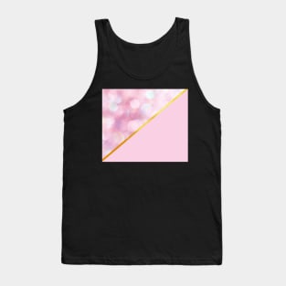 Pink and gold abstract bubbly Tank Top